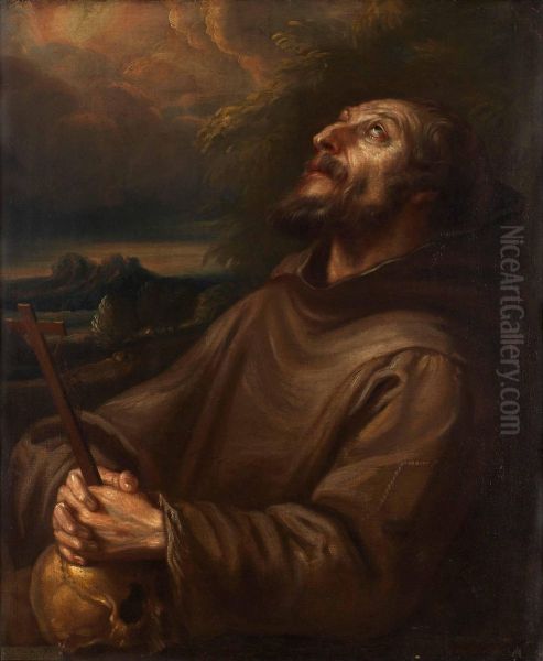 Den Helige Hieronymus Oil Painting by Antonio De Pereda Y Salgado