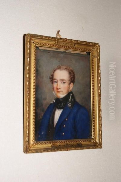 Portrait De Jeune Homme Oil Painting by Pierre Paul De Pommayrac