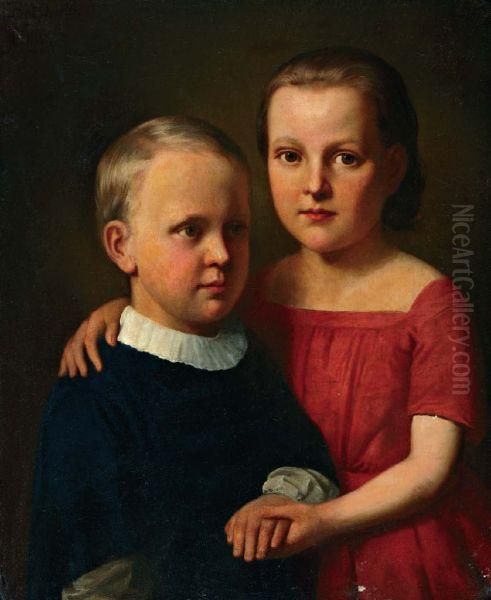 Portret Van Willem En Beatrix Van Davelaar Oil Painting by Bastiaan De Poorter