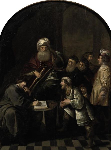 The Census Of Quirinius Oil Painting by Willem De Poorter