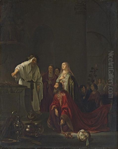 The Idolatory Of Solomon Oil Painting by Willem De Poorter