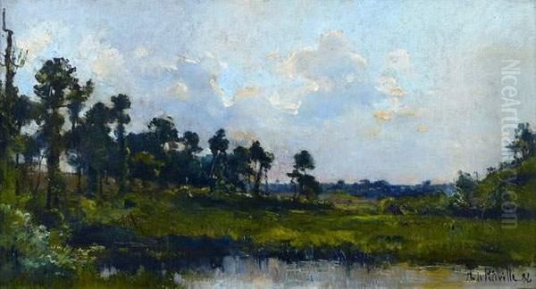 Paysage Oil Painting by Henri De Pratere