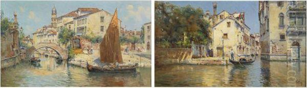 Venice Oil Painting by Antonio Maria de Reyna