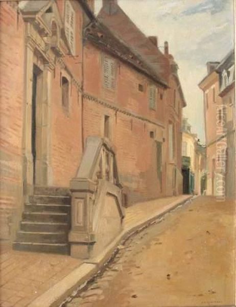 Rue De La Grande Mademoiselle A Eu (normandie) by Alfred Panon Desba. De Richemont