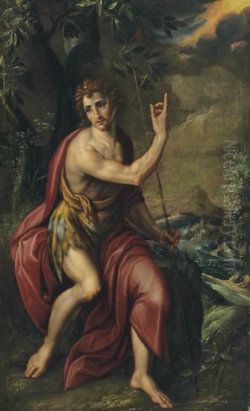 Saint John The Baptist Oil Painting by Pedro De Rubiales