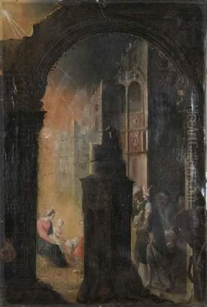 Adoration Des Mages Oil Painting by Jean de Saint-Igny