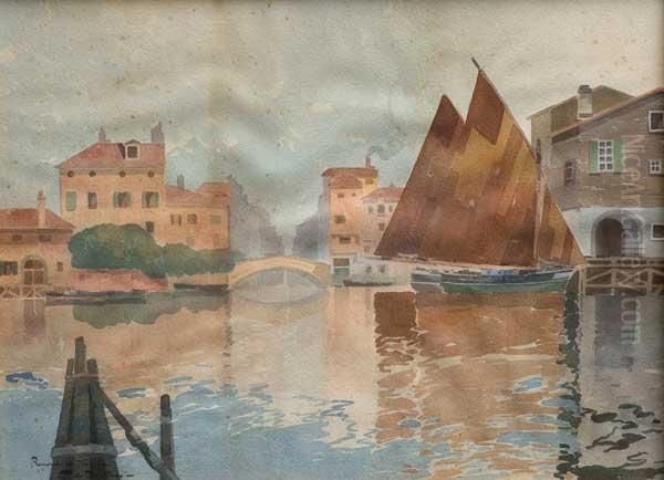 Recuerdos De Venecia Oil Painting by Carlos Maria De Santiago