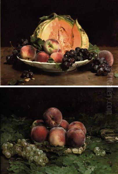 Fruits D'automne Oil Painting by Louis De Schryver