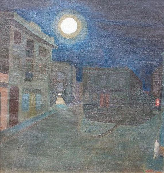 Nocturno Barrio Sur Oil Painting by Alfredo De Simone