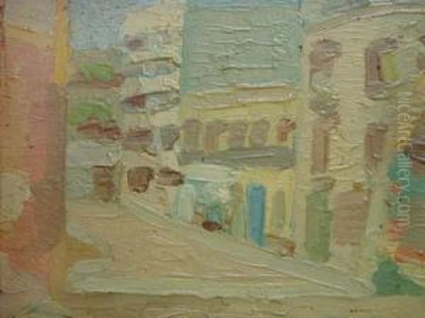 Barrio Sur Oil Painting by Alfredo De Simone