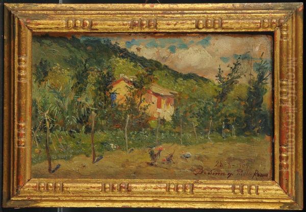 Paesaggio Agreste Conpollaio Oil Painting by Publio De Simoni