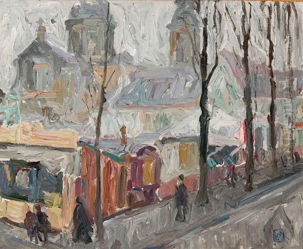 La Kermesse A La Place Saint-pierre A Gand Oil Painting by Gustave De Smet