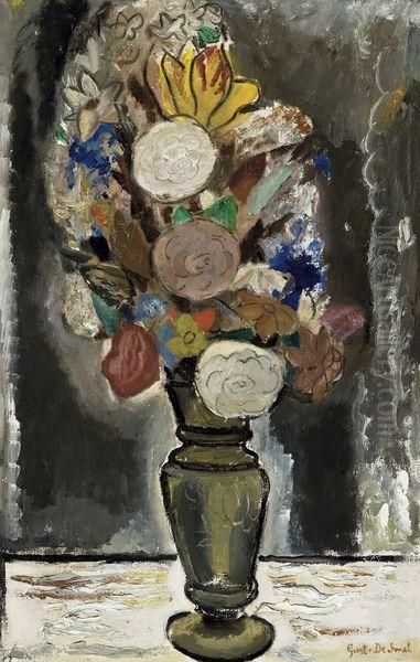 Fleurs Oil Painting by Gustave De Smet