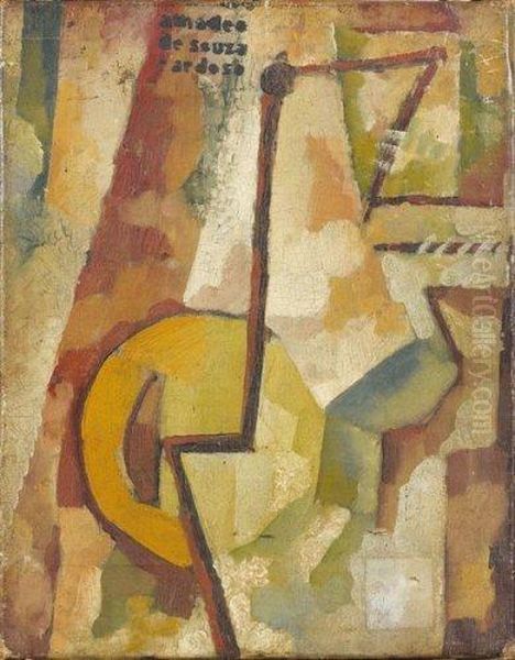 Composition Cubisante Oil Painting by Amadeo De Souza Cardoso