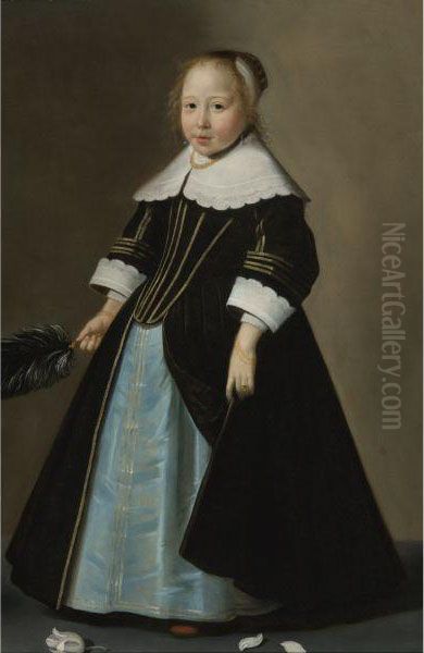 Portrait Of A Girl Oil Painting by Jan Jansz De Stomme