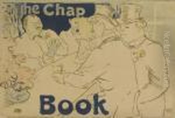 Irish American Bar, Rue Royale, The Chap Book Oil Painting by Henri De Toulouse-Lautrec