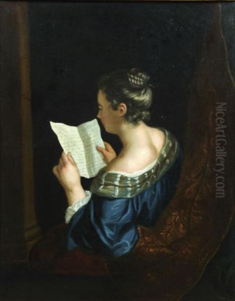 La Lecture De La Lettre Oil Painting by Francois de Troy