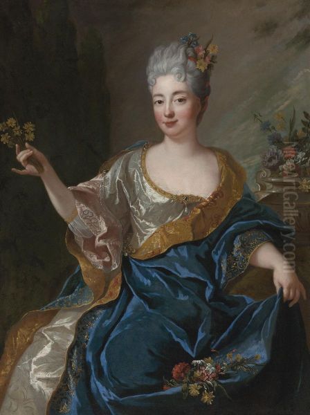 Portrait Of A Lady Oil Painting by Francois de Troy