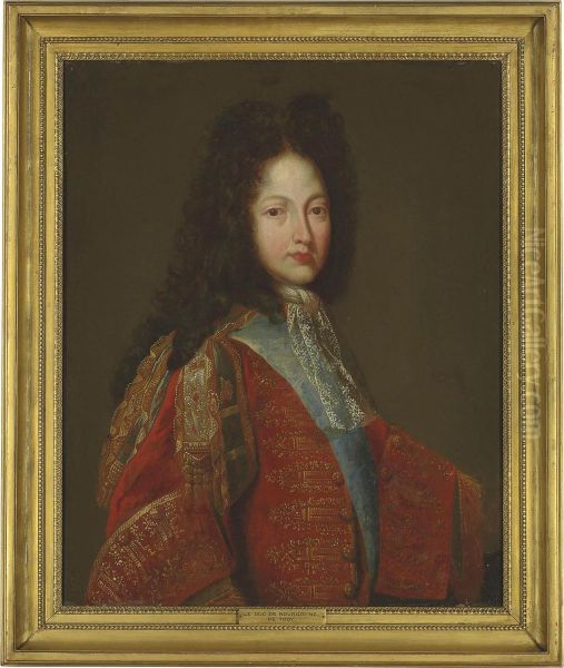 Portrait Of Louis De France Oil Painting by Jean Francois de Troy