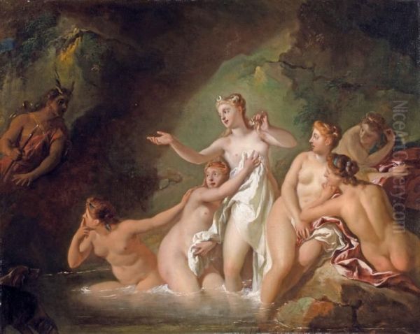 Diane Et Acteon Oil Painting by Jean Francois de Troy