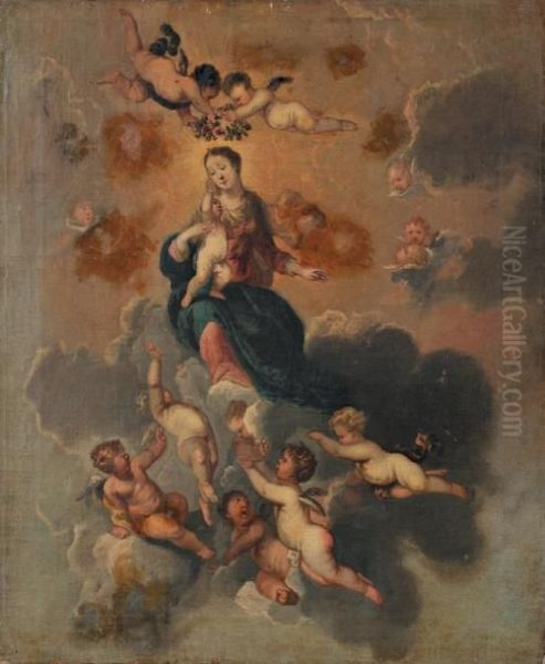 Vierge De L'immaculee Conception Oil Painting by Juan De Valdes Leal