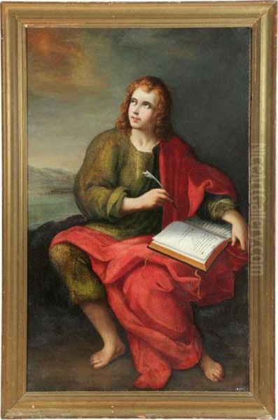 Portrait Of A Saint Oil Painting by Juan De Valdes Leal