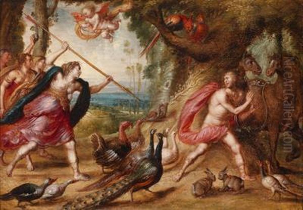 Der Tod Des Orpheus Oil Painting by Dirck de Quade Van Ravesteyn