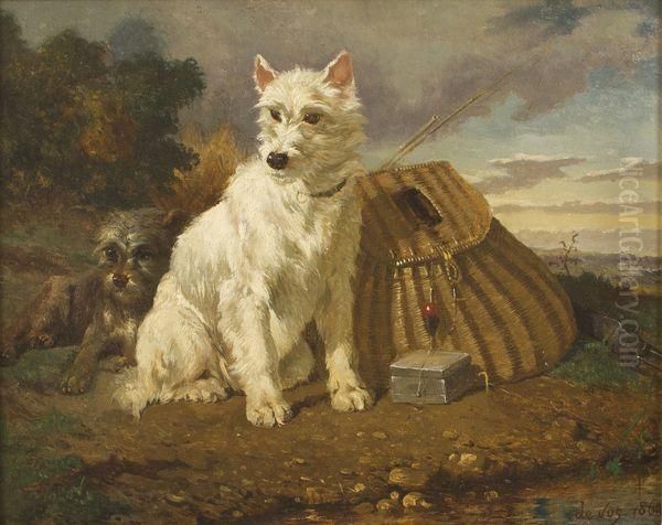 Chiens De Pecheur Oil Painting by Vincent de Vos