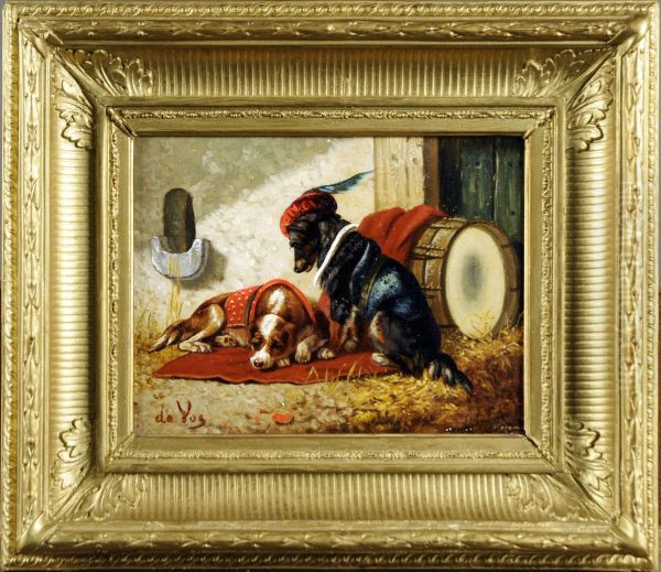 Chiens De Saltimbanque Oil Painting by Vincent de Vos