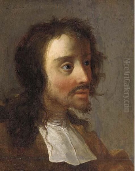 Portrait Of A Man, Bust-length Oil Painting by Lucas De Wael