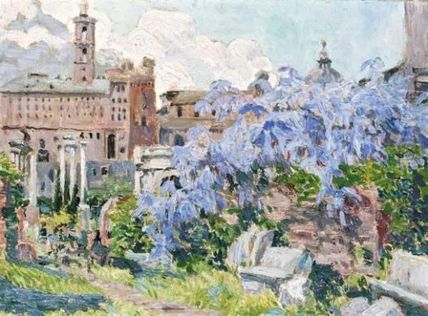 Het Forum Romanum Oil Painting by Anna de Weert