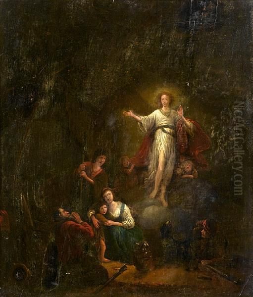 The Annunciation To The Shepherds Oil Painting by Gerrit de Wet