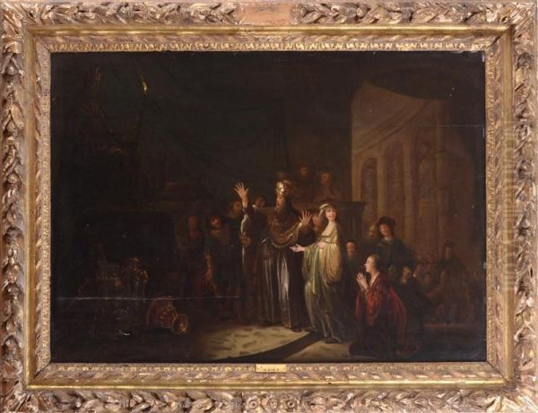 Consecration Of The Temple Of Solomon Oil Painting by Jacob Willemsz de Wet the Elder