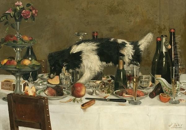 Buffet Crasher Oil Painting by Frederick De Wit