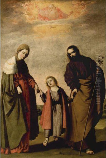 The Two Trinities Oil Painting by Francisco De Zurbaran