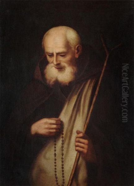 Portrait Of A Monk Oil Painting by Francisco De Zurbaran