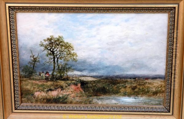 Landscape With Figures Oil Painting by Peter Deakin