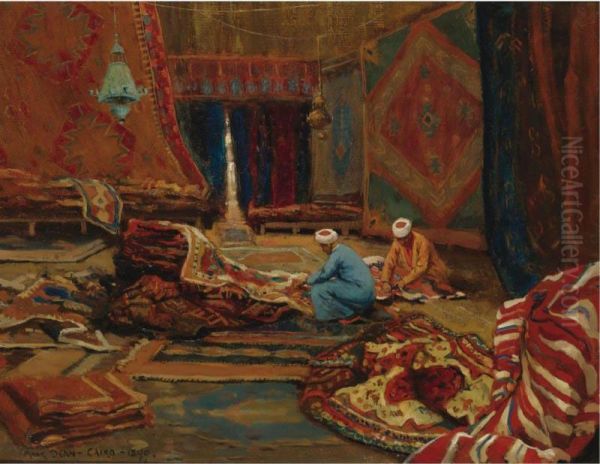 The Rug Makers Oil Painting by Frank Dean