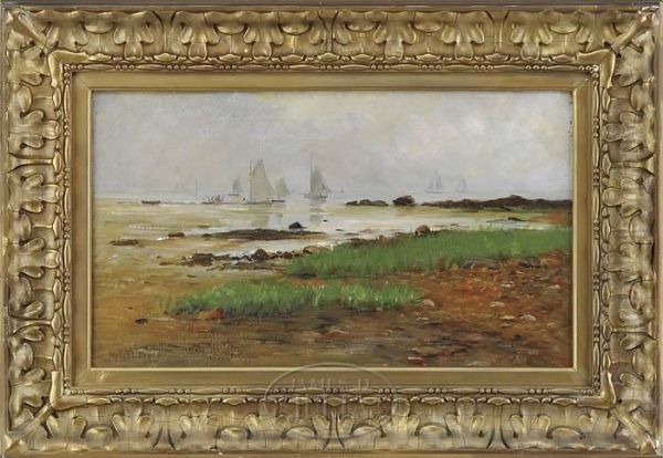 Rocky Neck Bar Oil Painting by Walter Lofthouse Dean