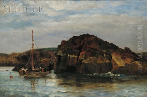 Pope's Rock Oil Painting by Walter Lofthouse Dean