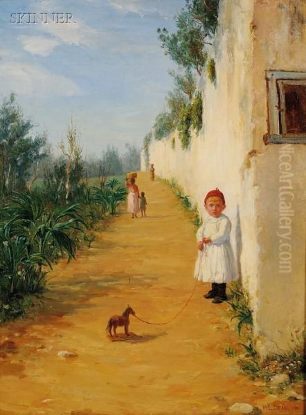 Street In The Tropics Oil Painting by Walter Lofthouse Dean