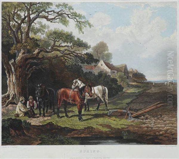 The Seasons Oil Painting by John Dearman Birchall