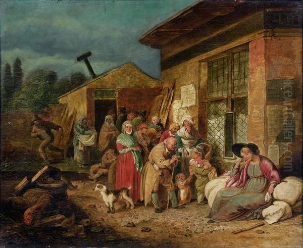 La Loterie Nationale. Oil Painting by Philibert-Louis Debucourt