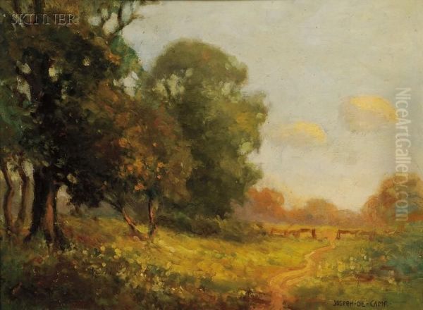 Spring Landscape Oil Painting by Joseph Rodefer DeCamp