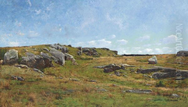 Moorland Path, Cape Ann, Massachusetts Oil Painting by Joseph Rodefer DeCamp