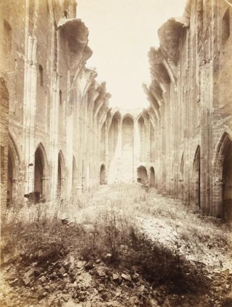 Ruines D'une Eglise Du Couvent Des Cordeliers Oil Painting by Eugene Decan