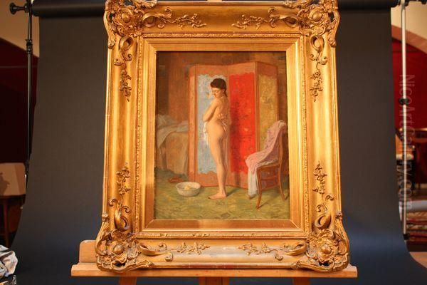 Jeune Femme A Sa Toilette Oil Painting by Eugene Decisy