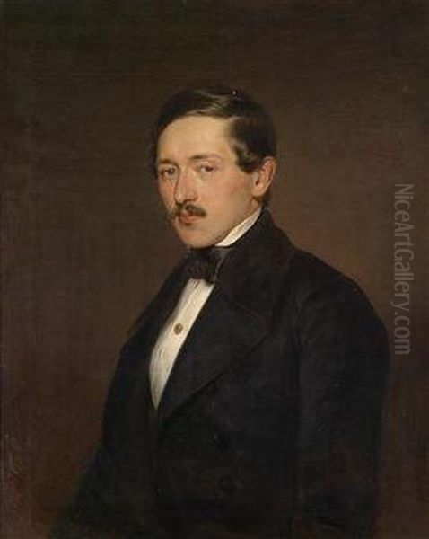 Portrait Of A Gentleman Oil Painting by Georg Decker