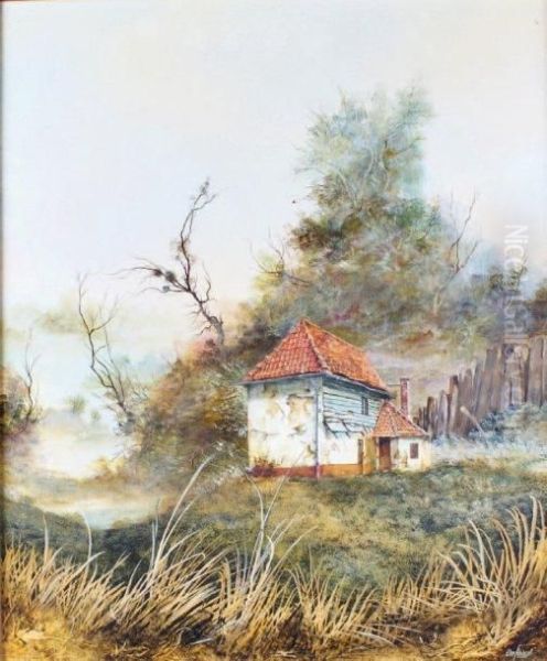 La Maison Abandonnee Oil Painting by J. Defaux