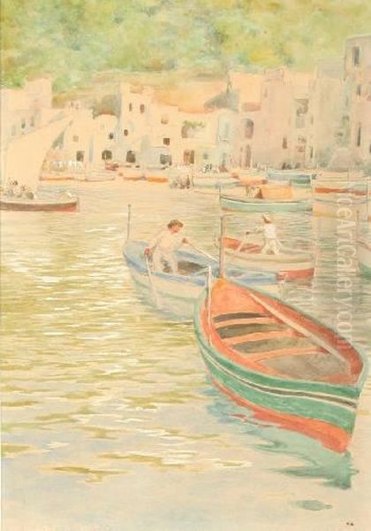 Capri Oil Painting by Hans Deiters